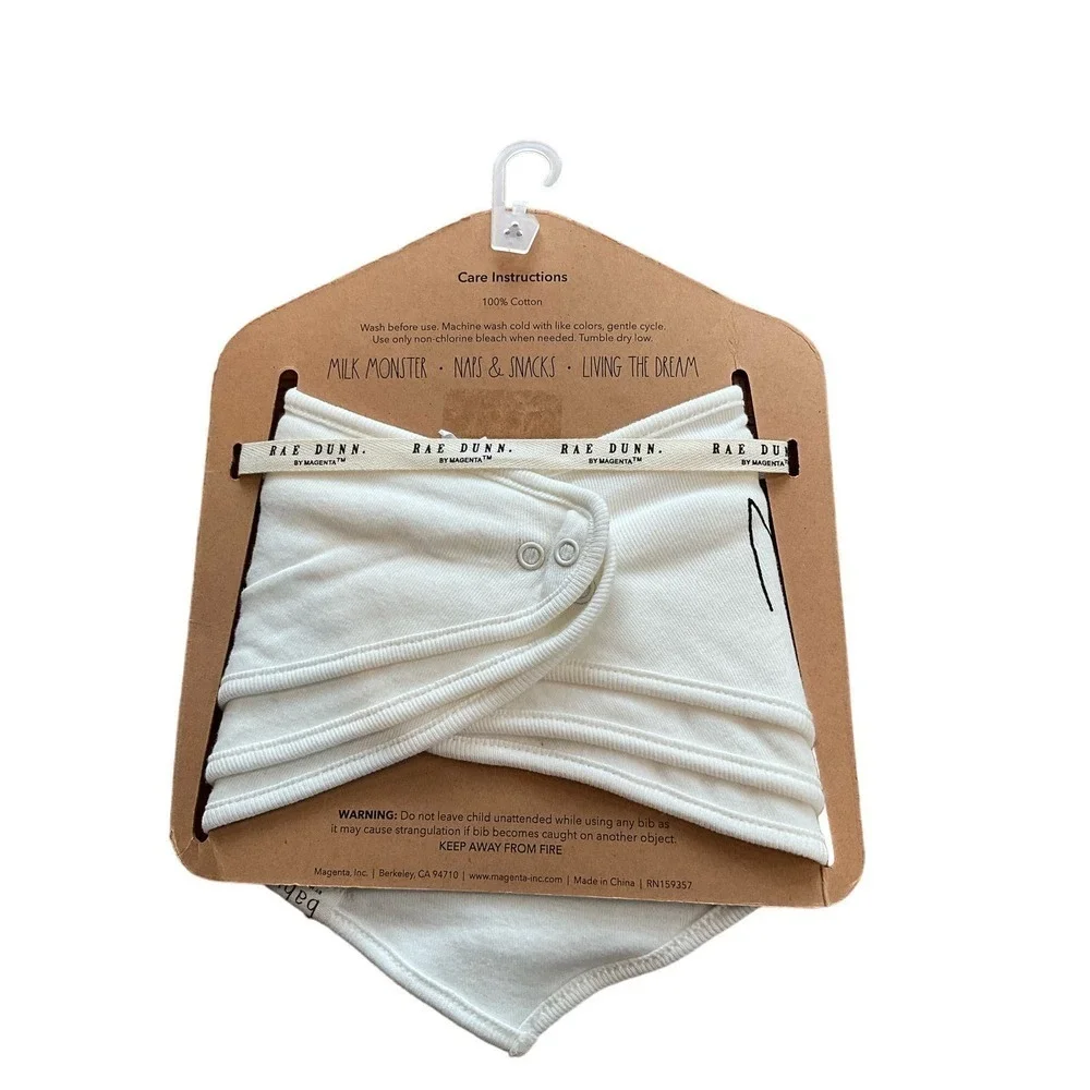 Rae Dunn set of 3 cotton Bandana Bibs